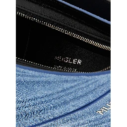 Blue Calfskin Shoulder Bag