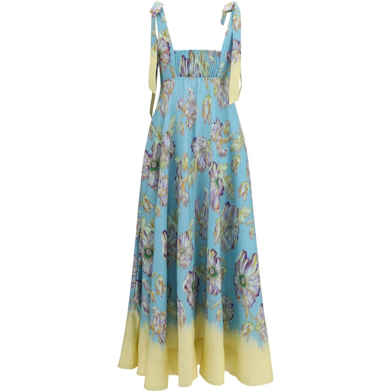 Multicolor Linen Casual Dress