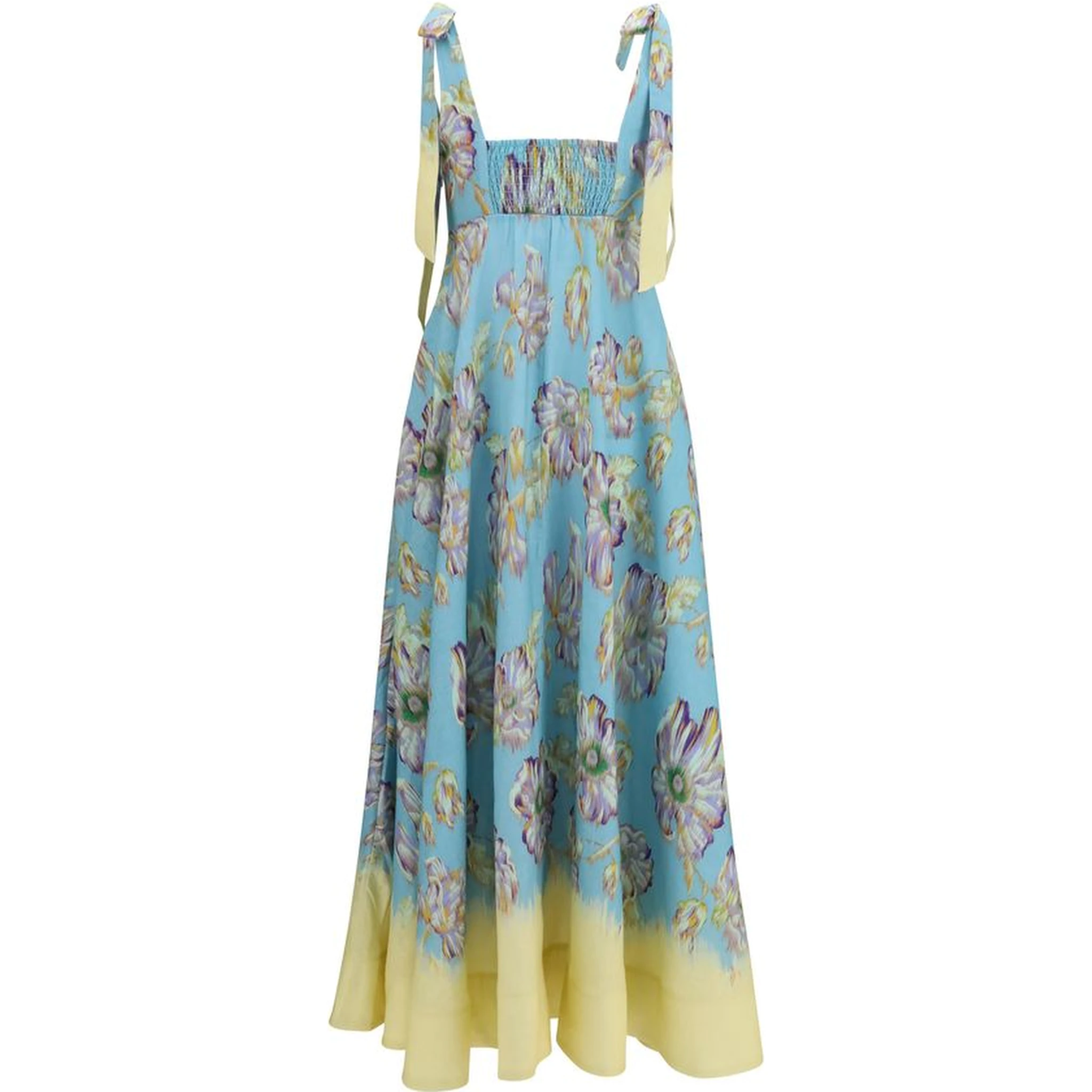 Multicolor Linen Casual Dress