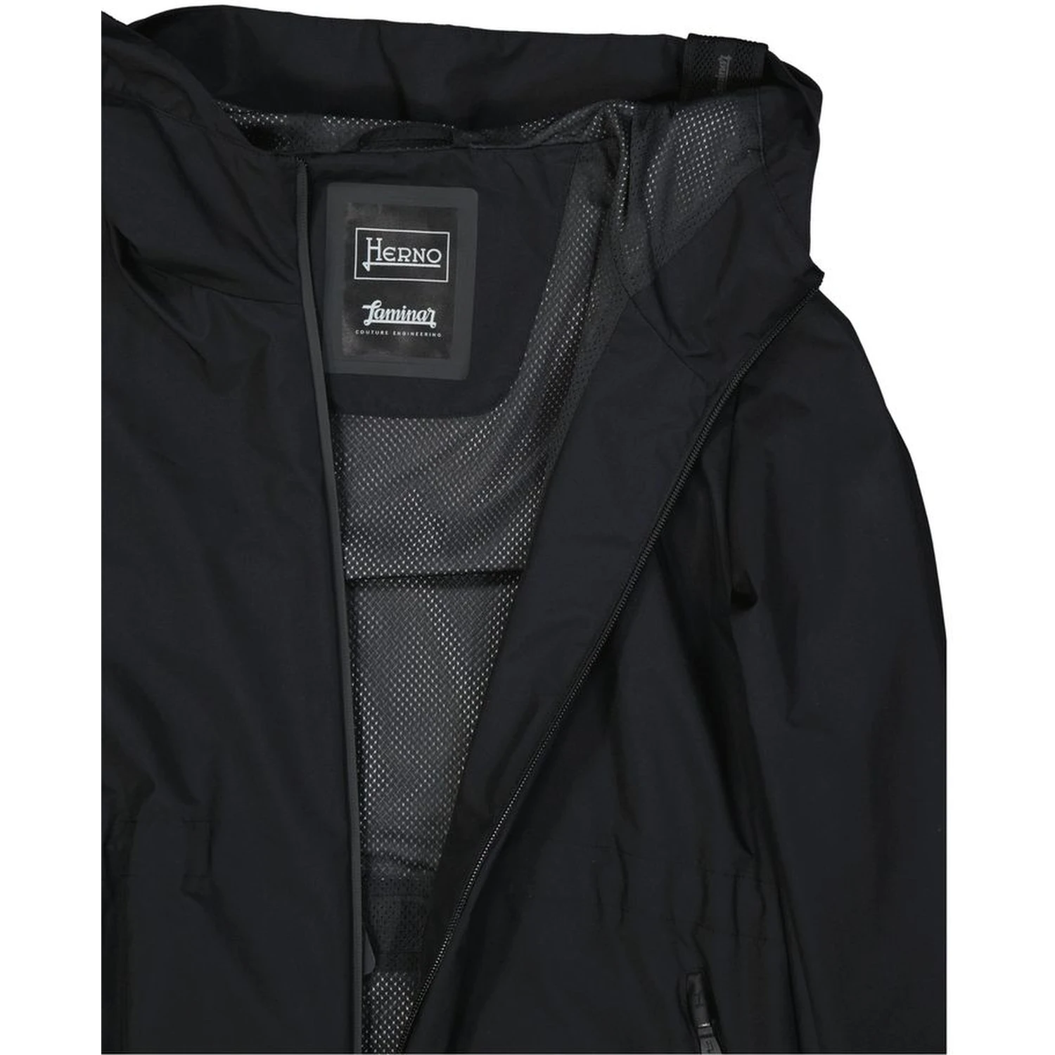 Black Polyester Shell Jacket