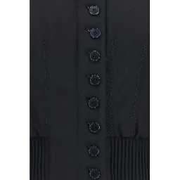 Black Polyester Bomber