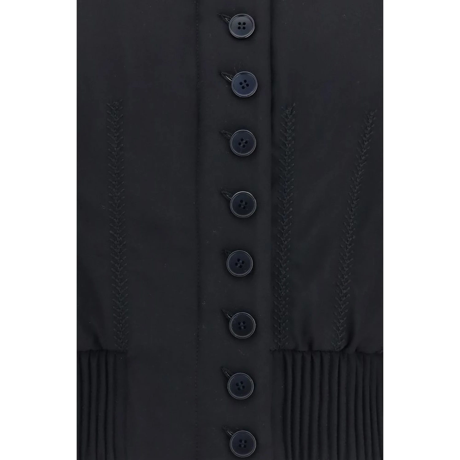 Black Polyester Bomber