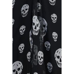 Black Silk Long Skirt
