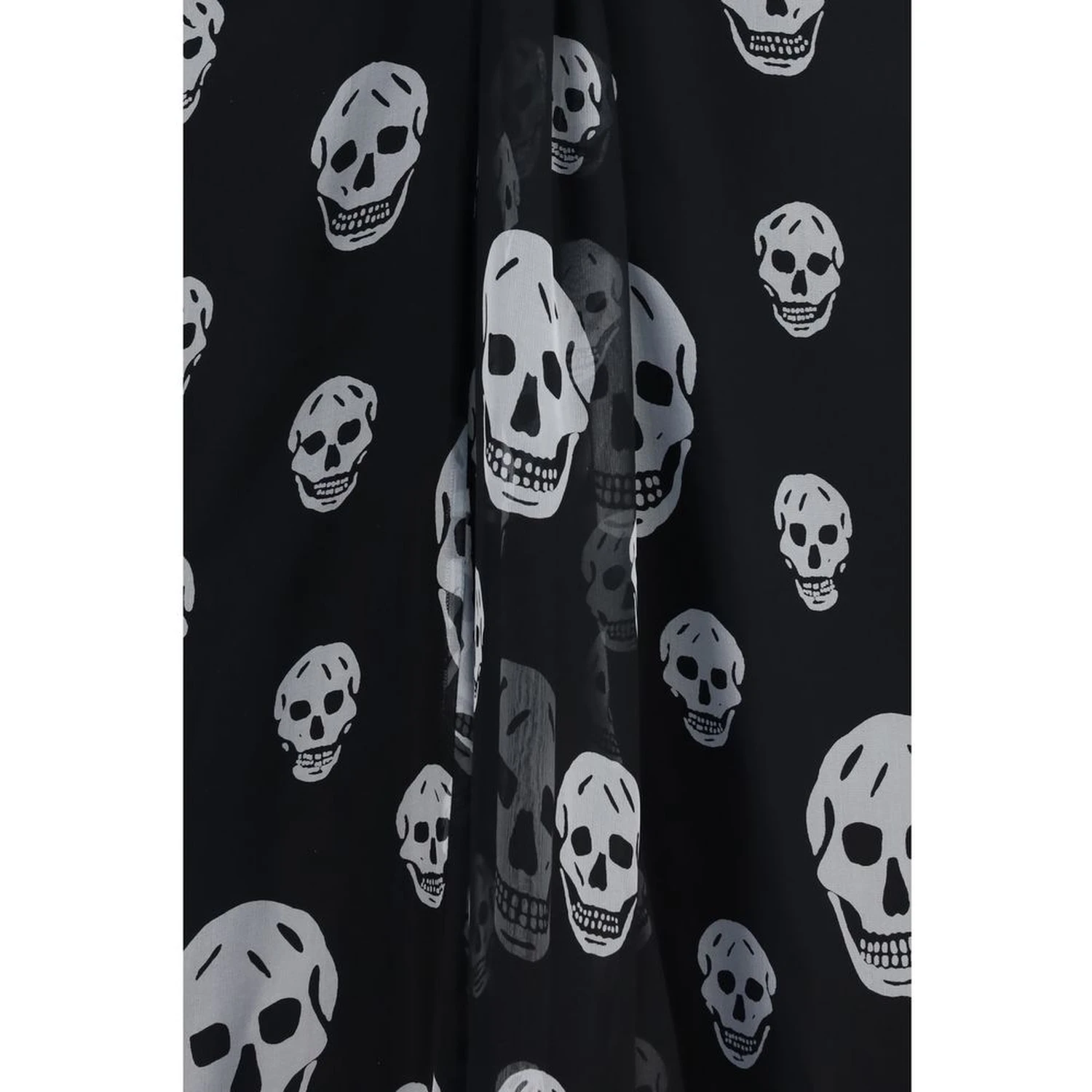 Black Silk Long Skirt