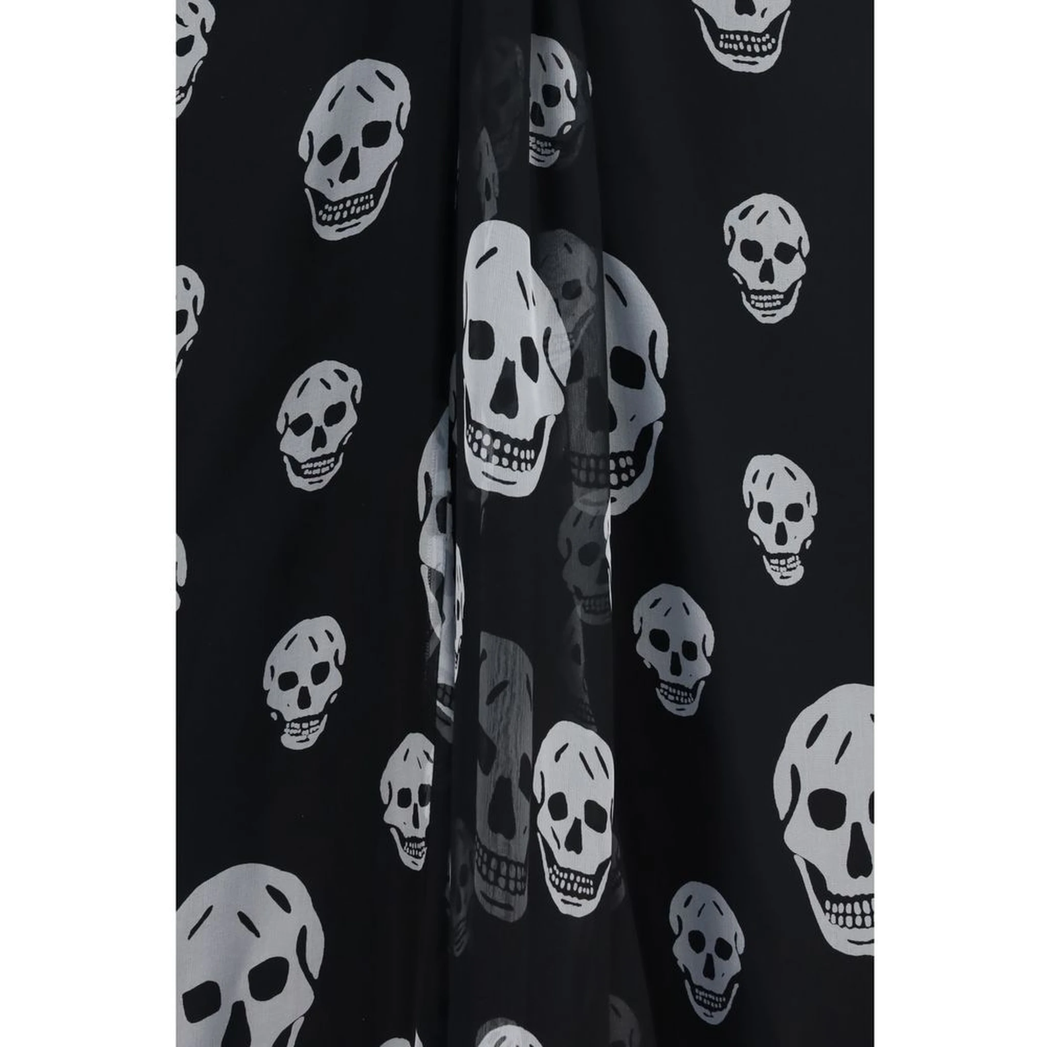 Black Silk Long Skirt