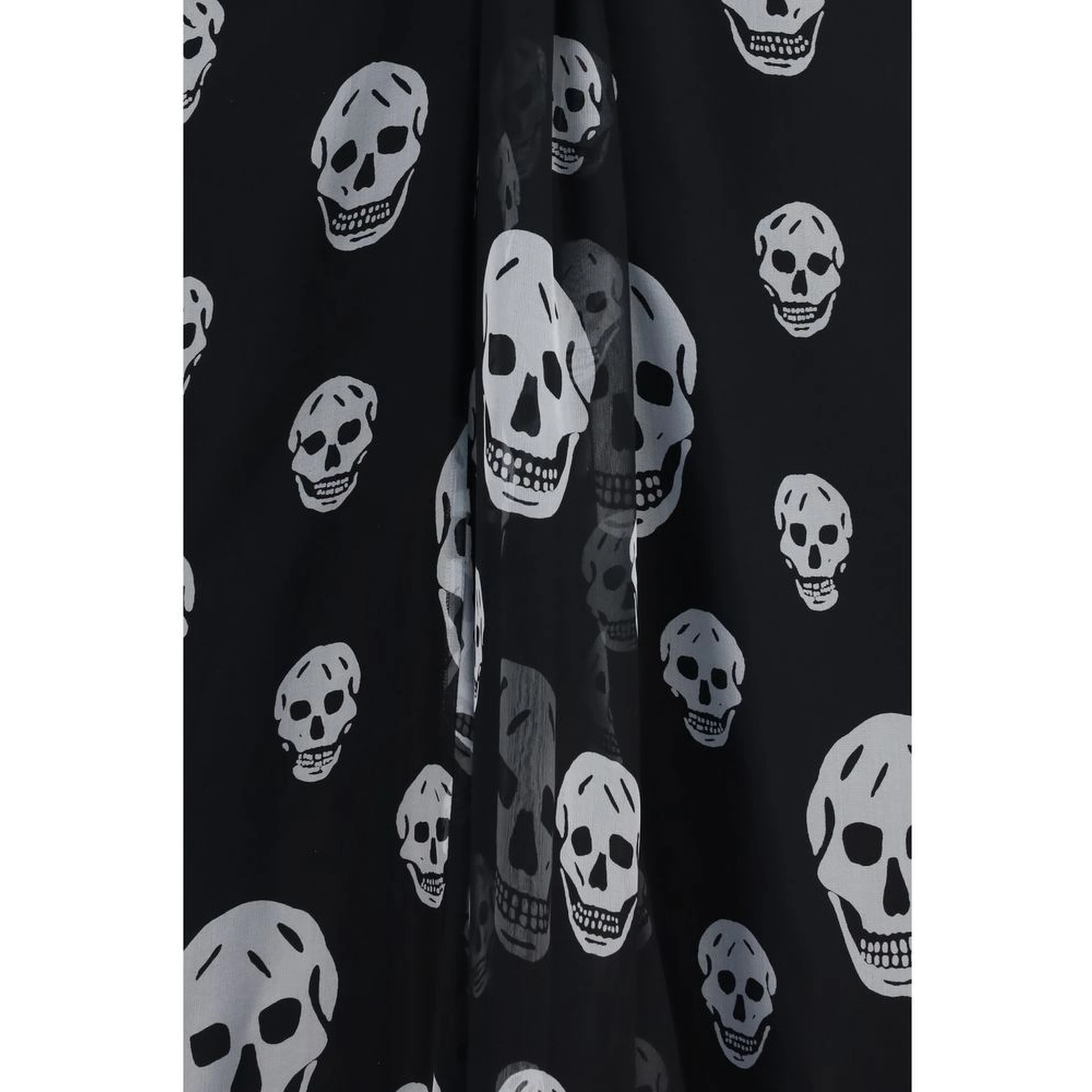 Black Silk Long Skirt