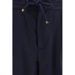 Blue Wool Oves Aries Casual Pants