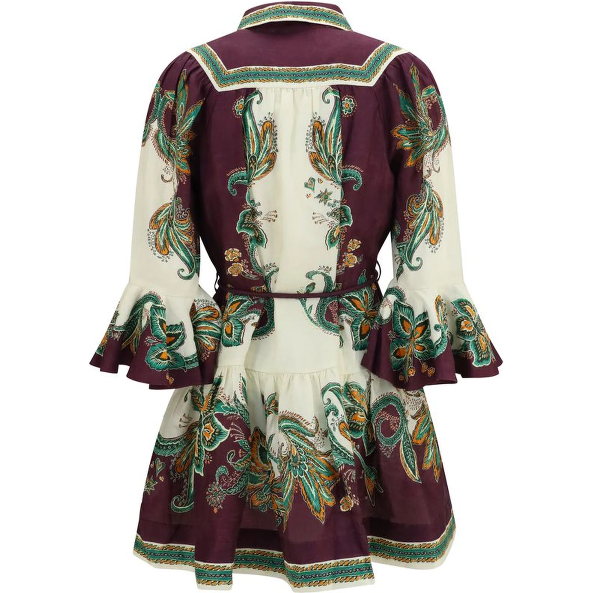 Multicolor Linen Casual Dress
