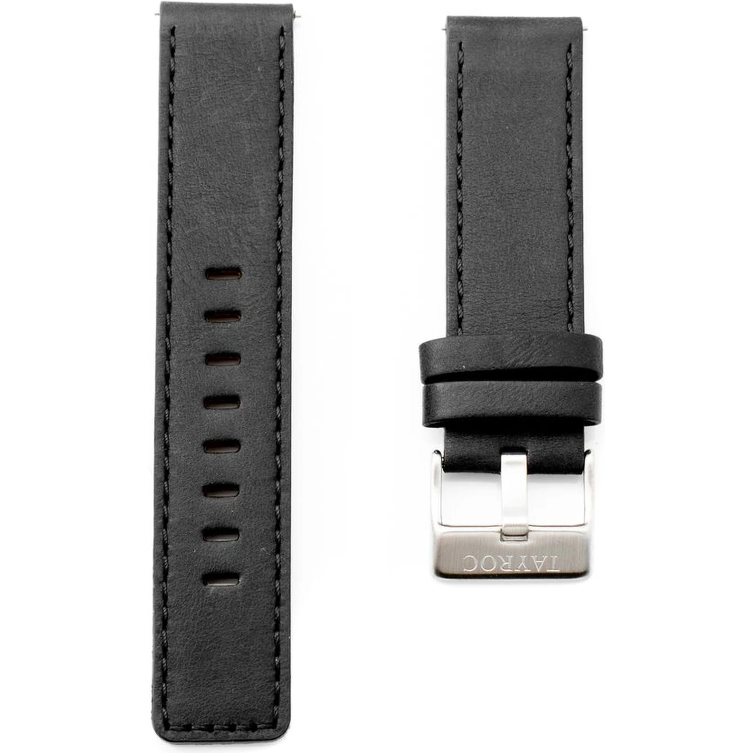 Black Leather Dress Watch
