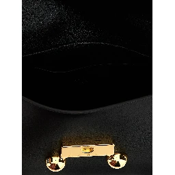 Black Calfskin Shoulder Bag