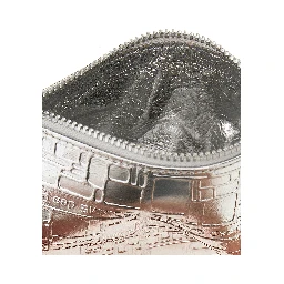 Silver Calfskin Cardholder