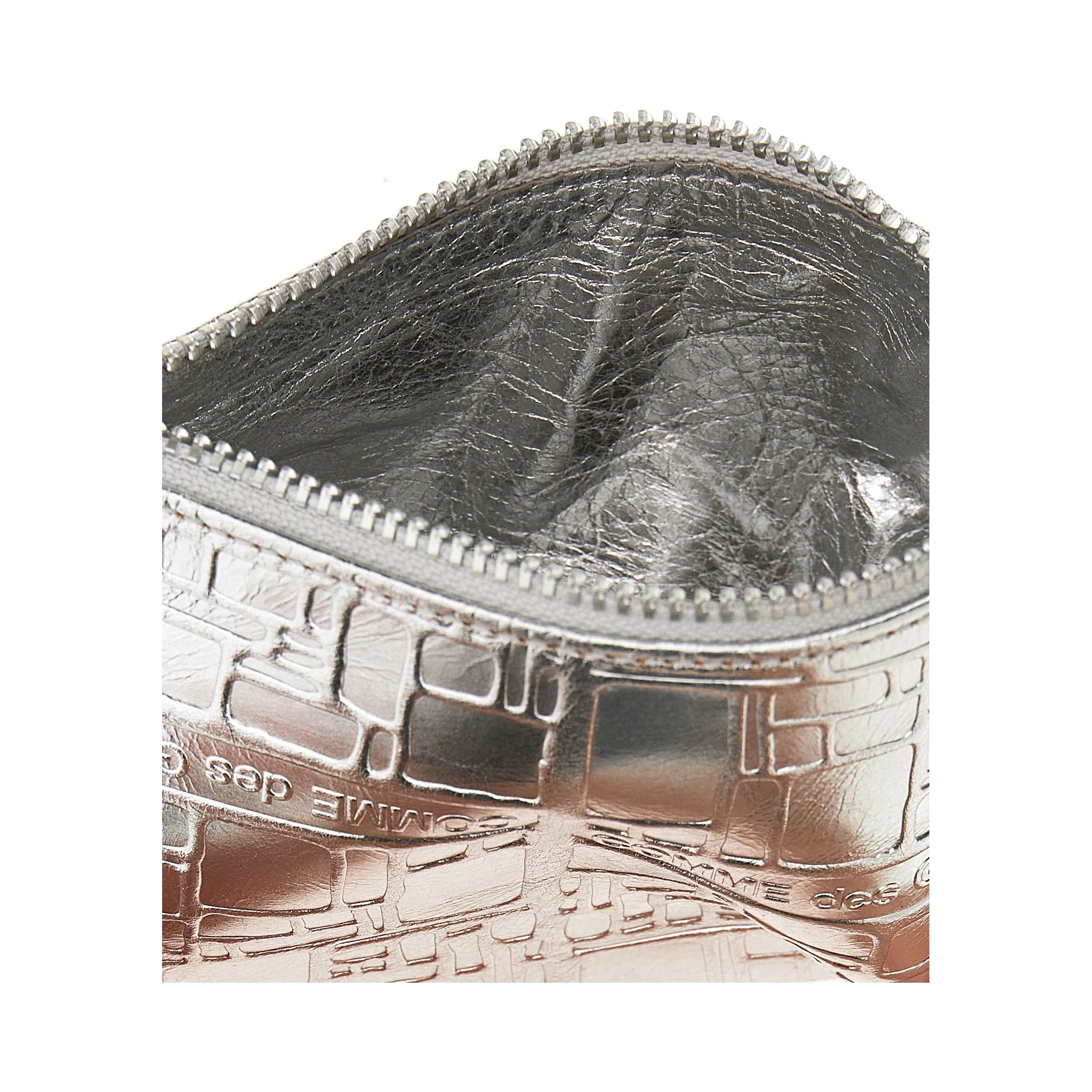 Silver Calfskin Cardholder