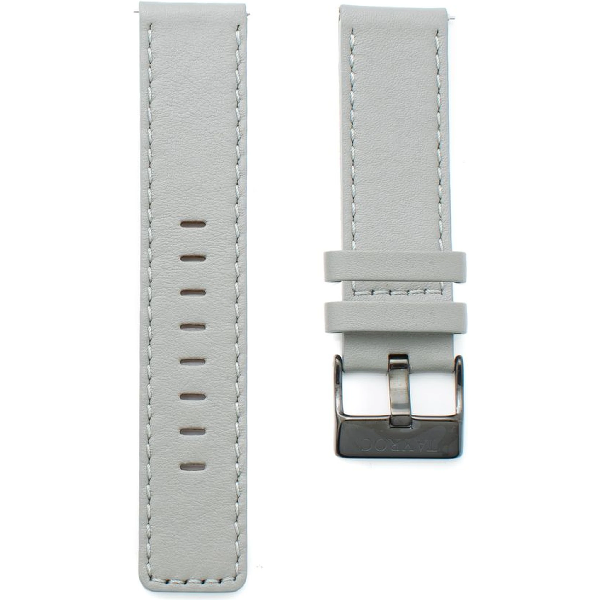 Gray Leather Sport Watch