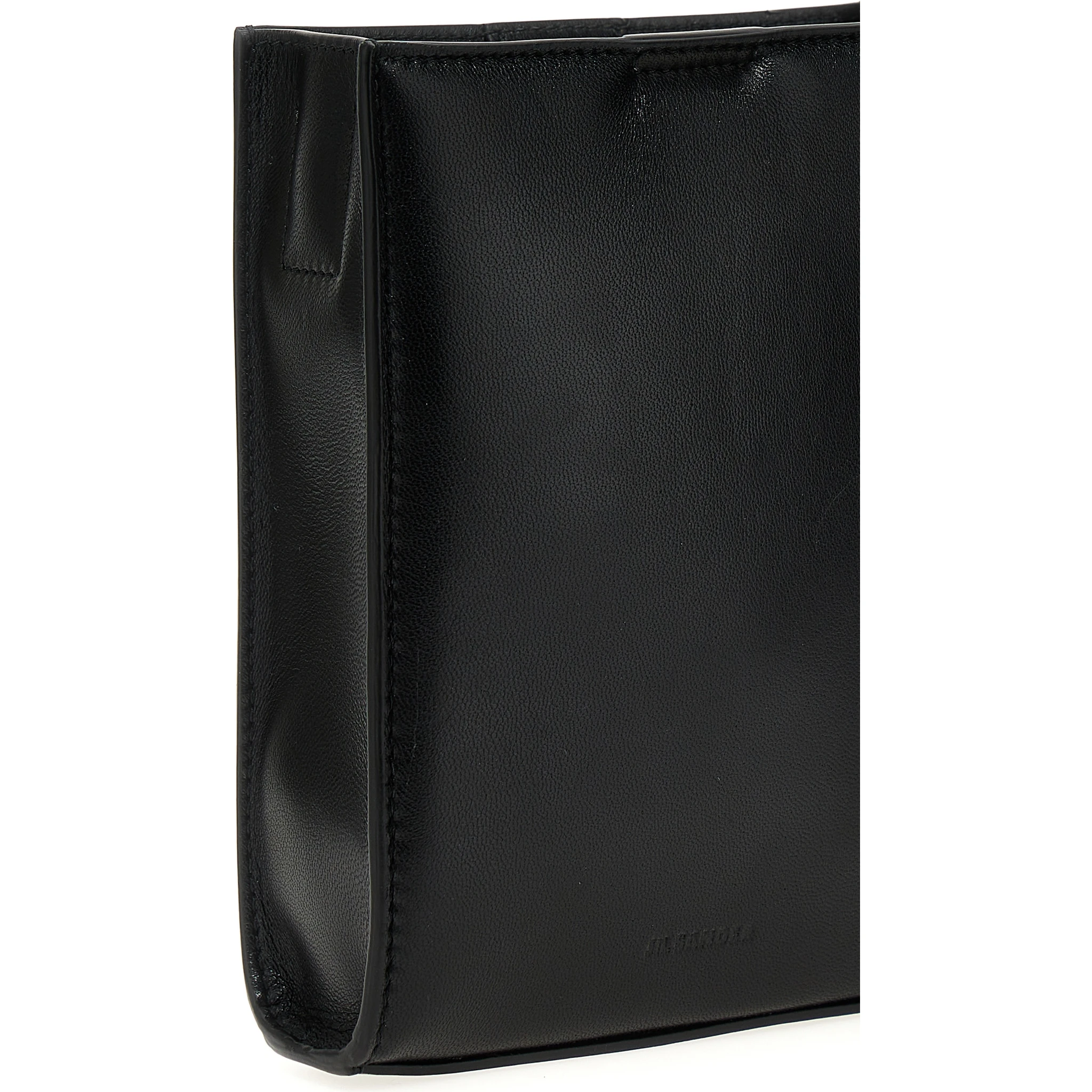 Black Calfskin Crossbody Bag