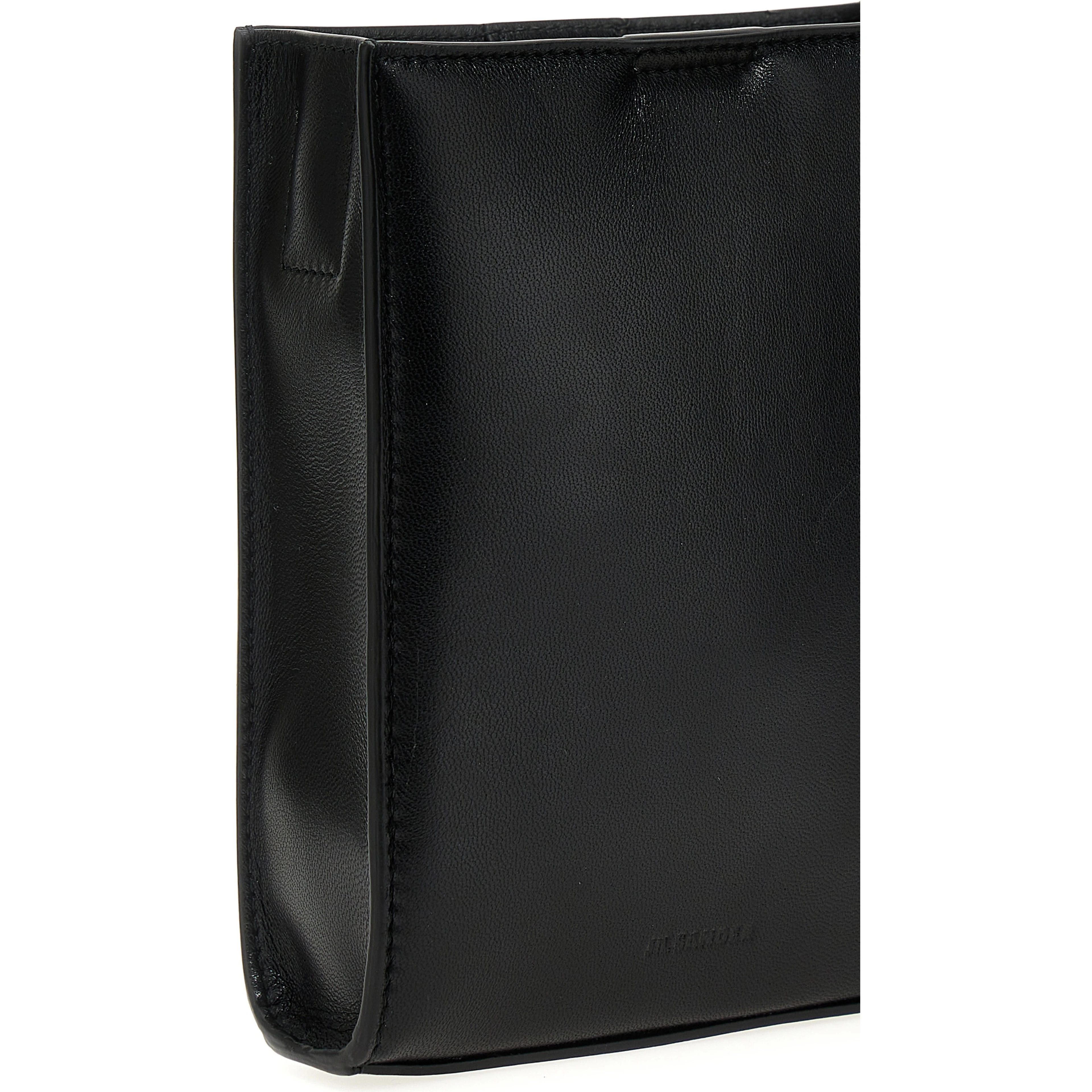 Black Calfskin Crossbody Bag