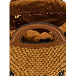 Brown Cotton Handbag