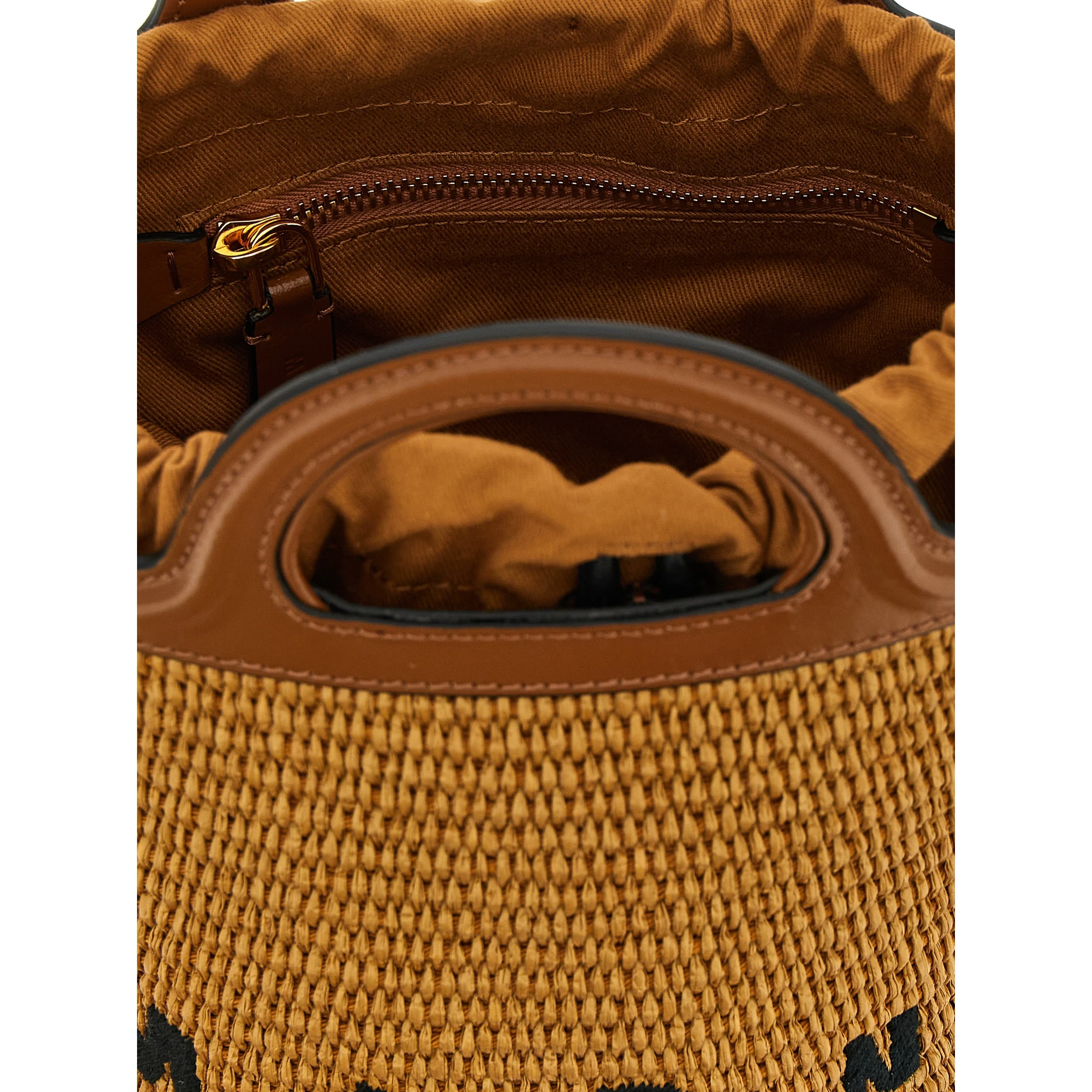 Brown Cotton Handbag