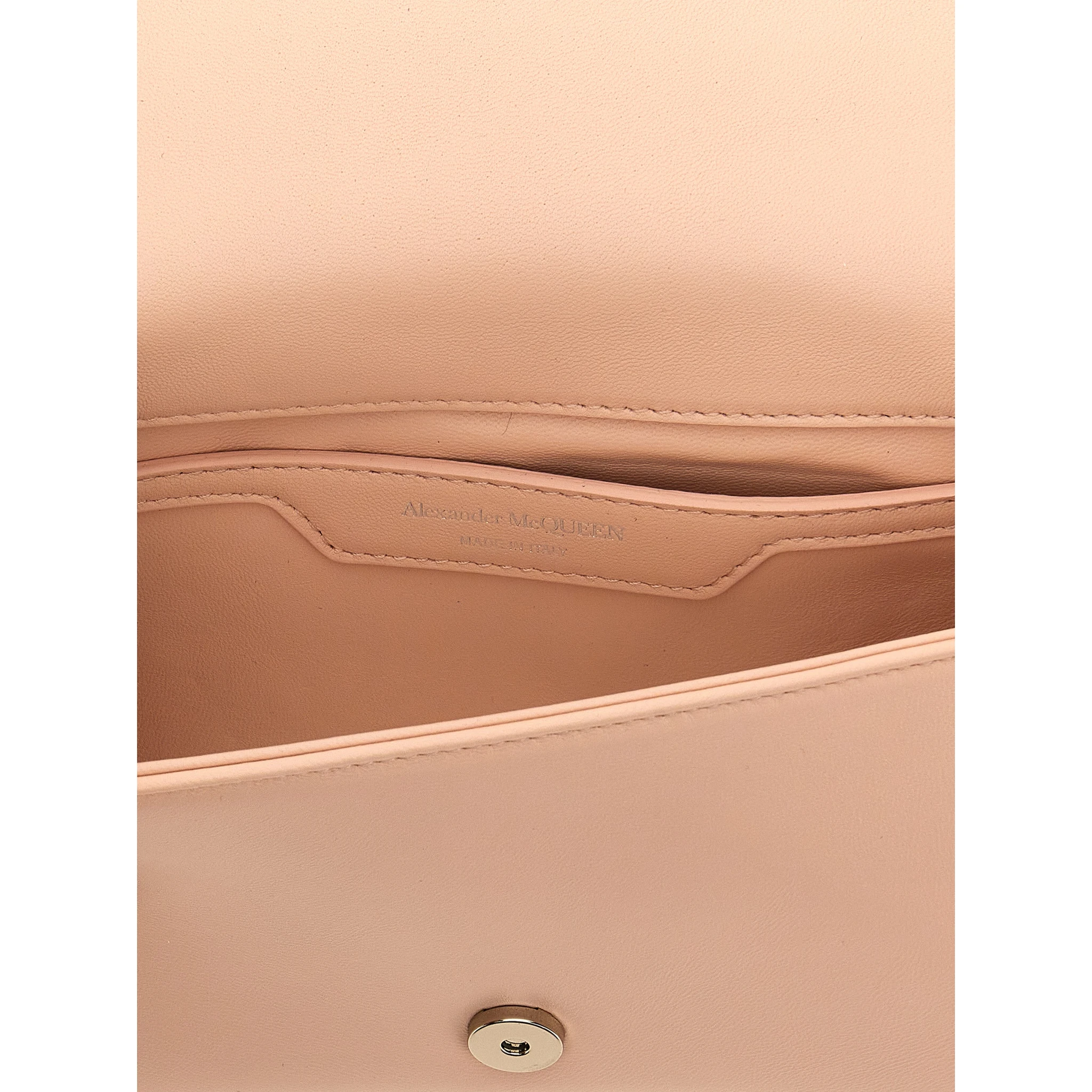 Beige Lamb Leather Crossbody Bag