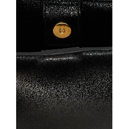 Black Calfskin Crossbody Bag