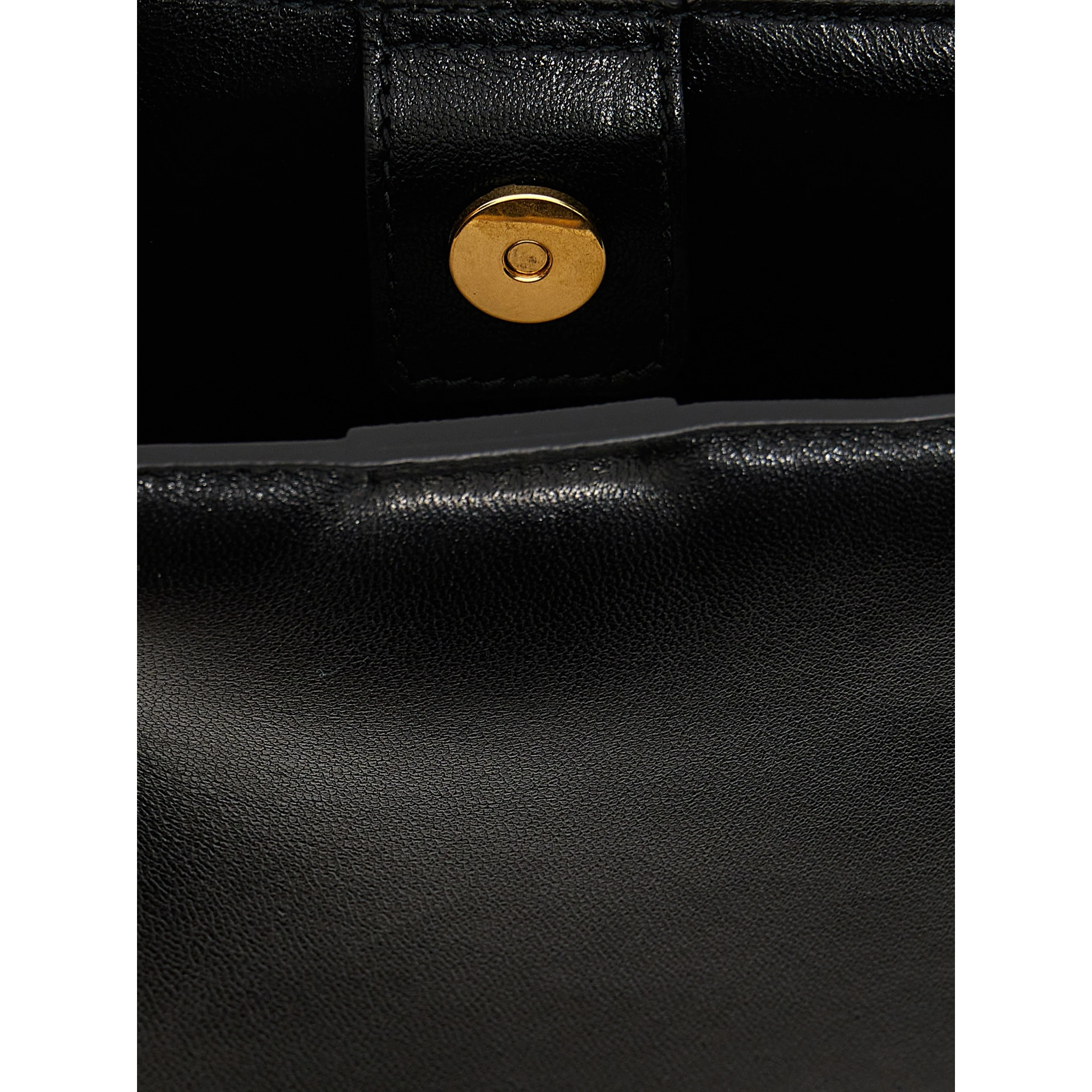 Black Calfskin Crossbody Bag