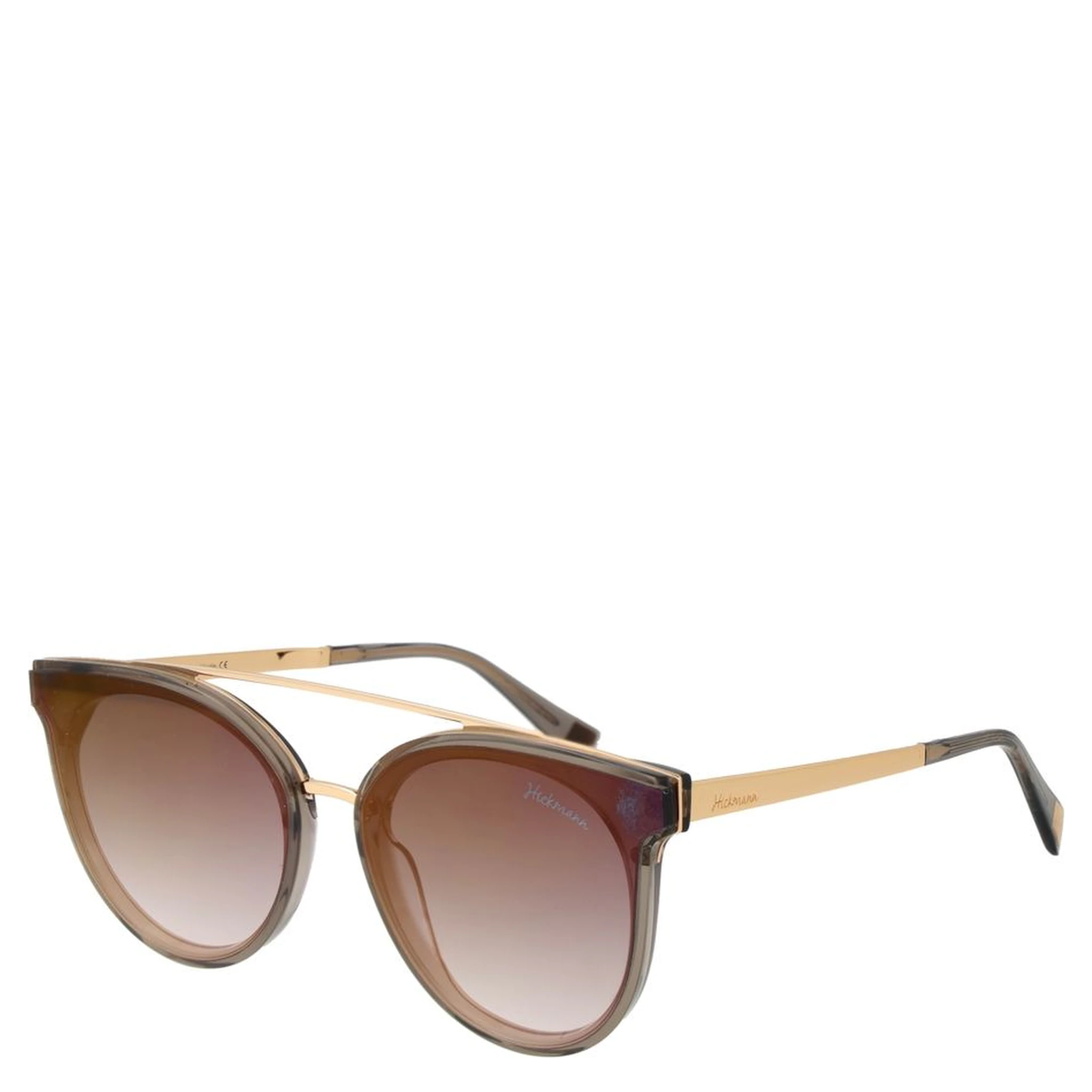 Brown Metal Sunglasses