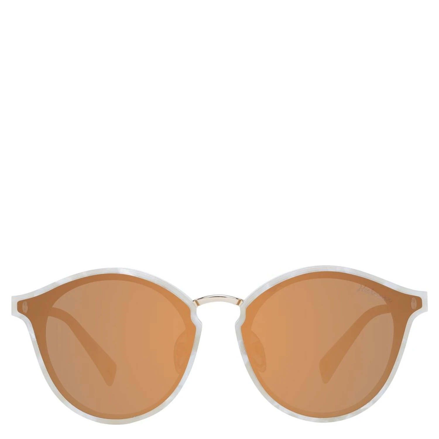 Beige Plastic Sunglasses