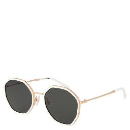 White Metal Sunglasses