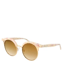 Beige Metal Sunglasses