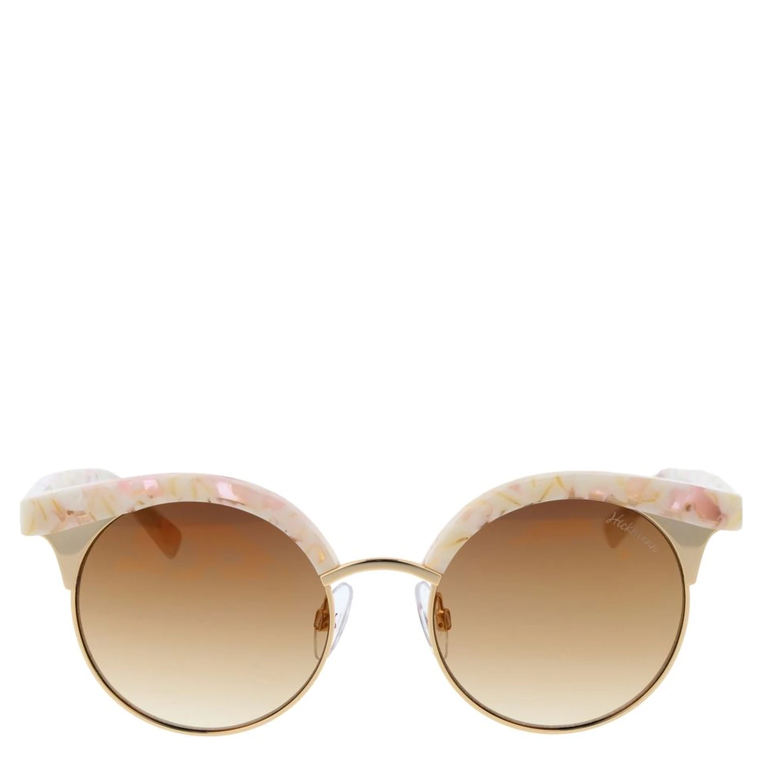 Beige Metal Sunglasses