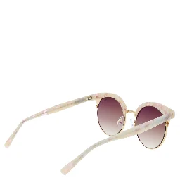 Beige Metal Sunglasses