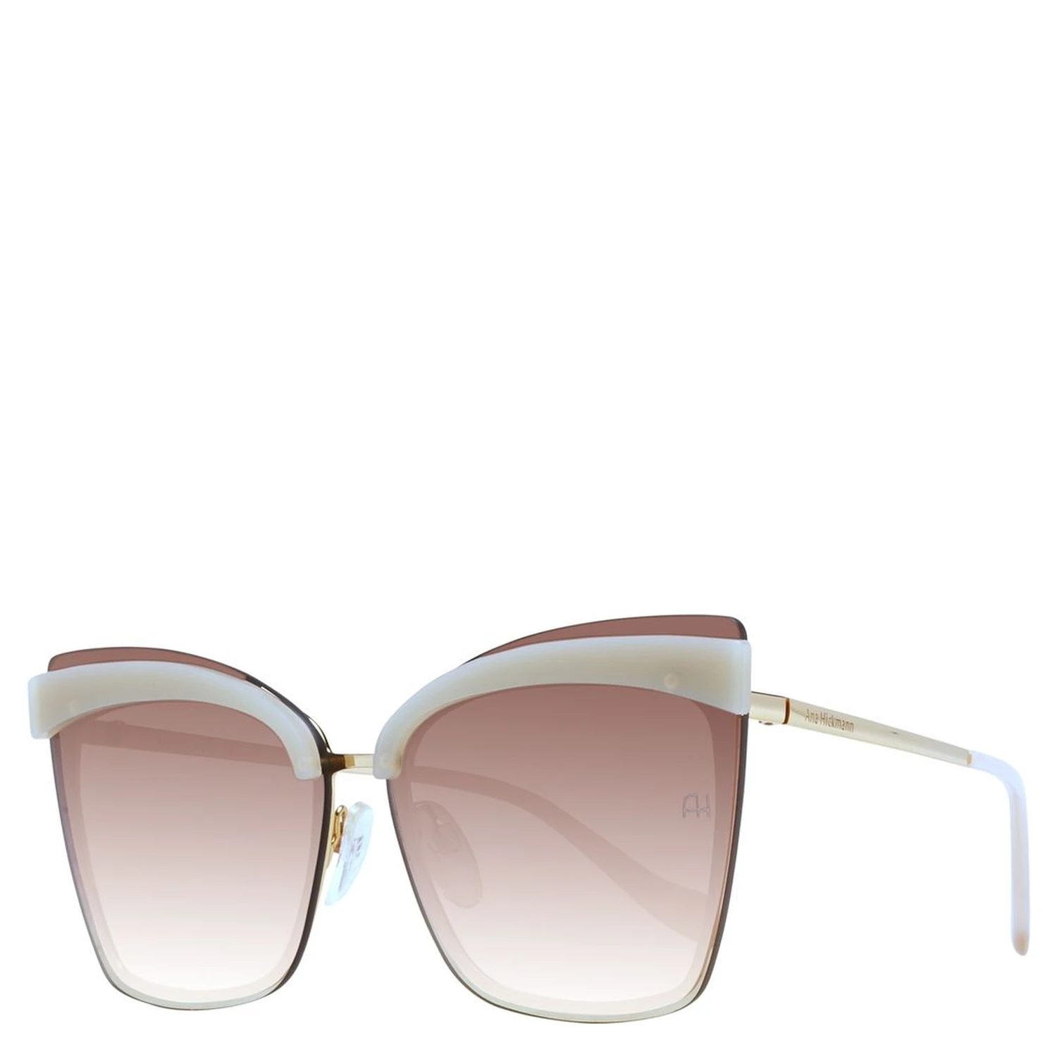 Beige Metal Sunglasses
