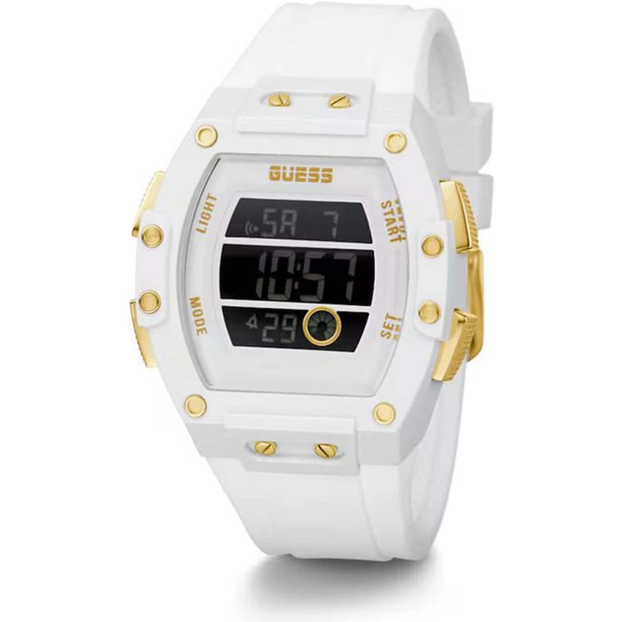 White Synthetic Digital Watch