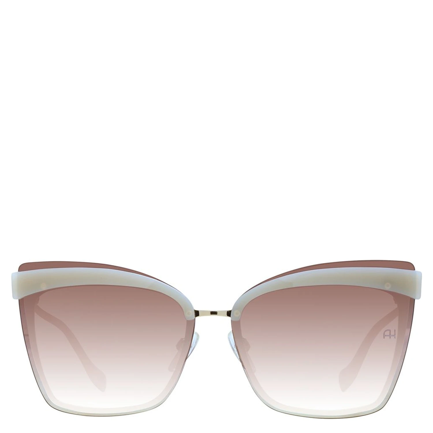 Beige Metal Sunglasses