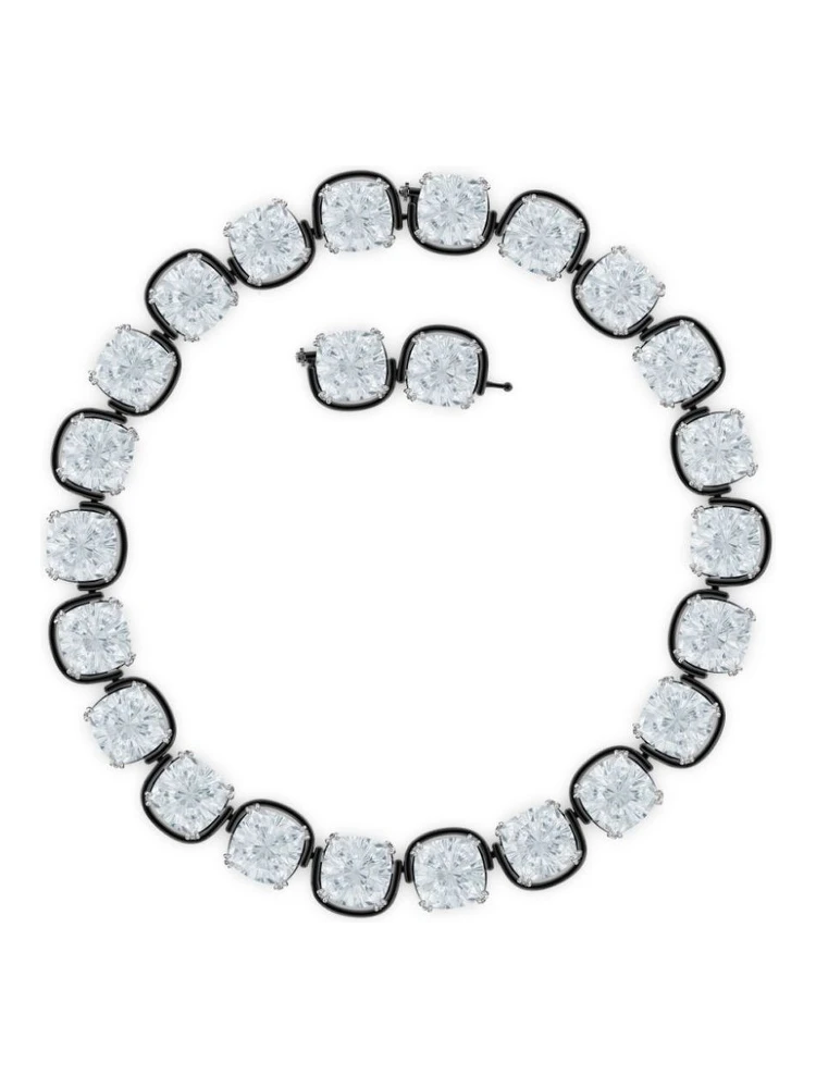 Gray Glass Necklace