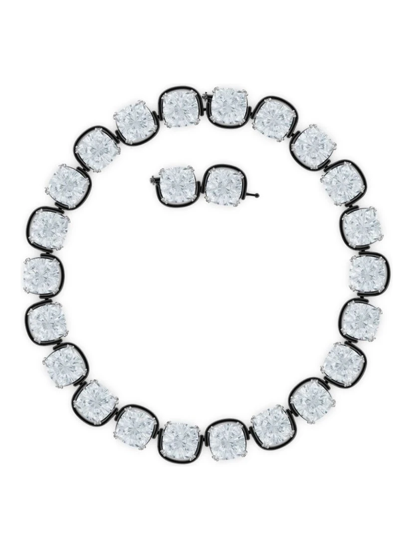 Gray Glass Necklace