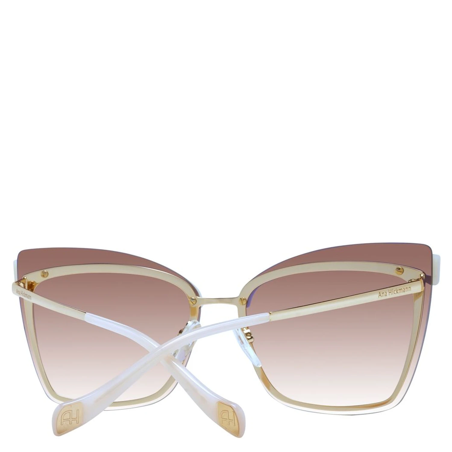 Beige Metal Sunglasses