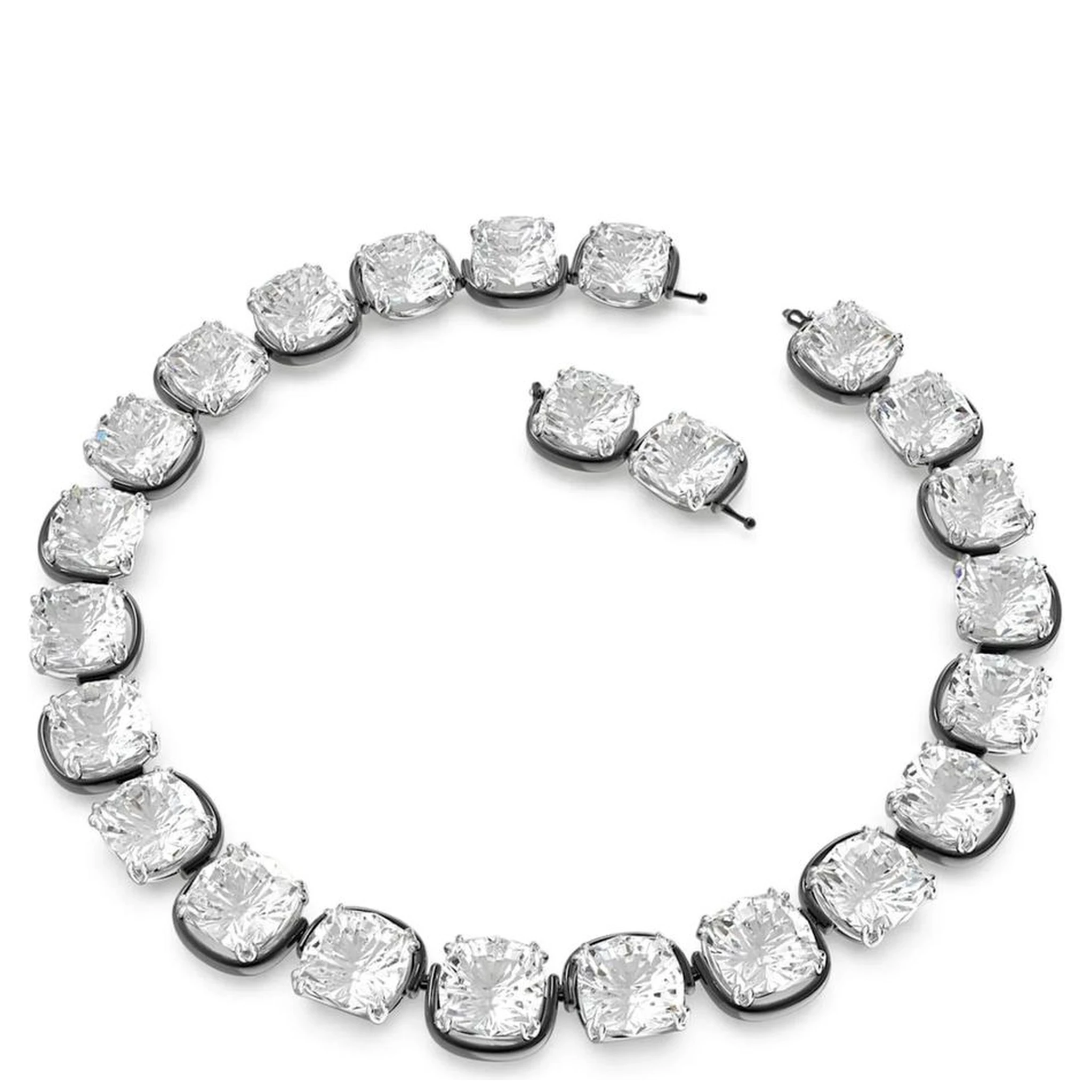 Gray Glass Necklace