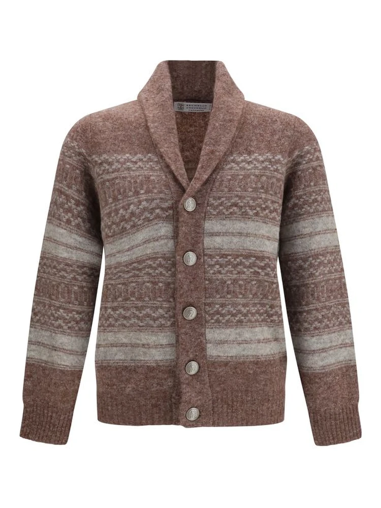 Bordeaux Alpaca Vicugna Pacos Cardigan