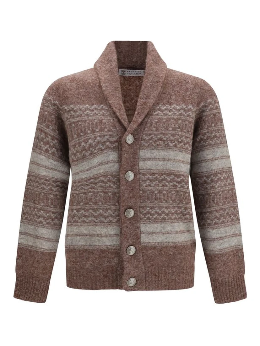 Bordeaux Alpaca Vicugna Pacos Cardigan