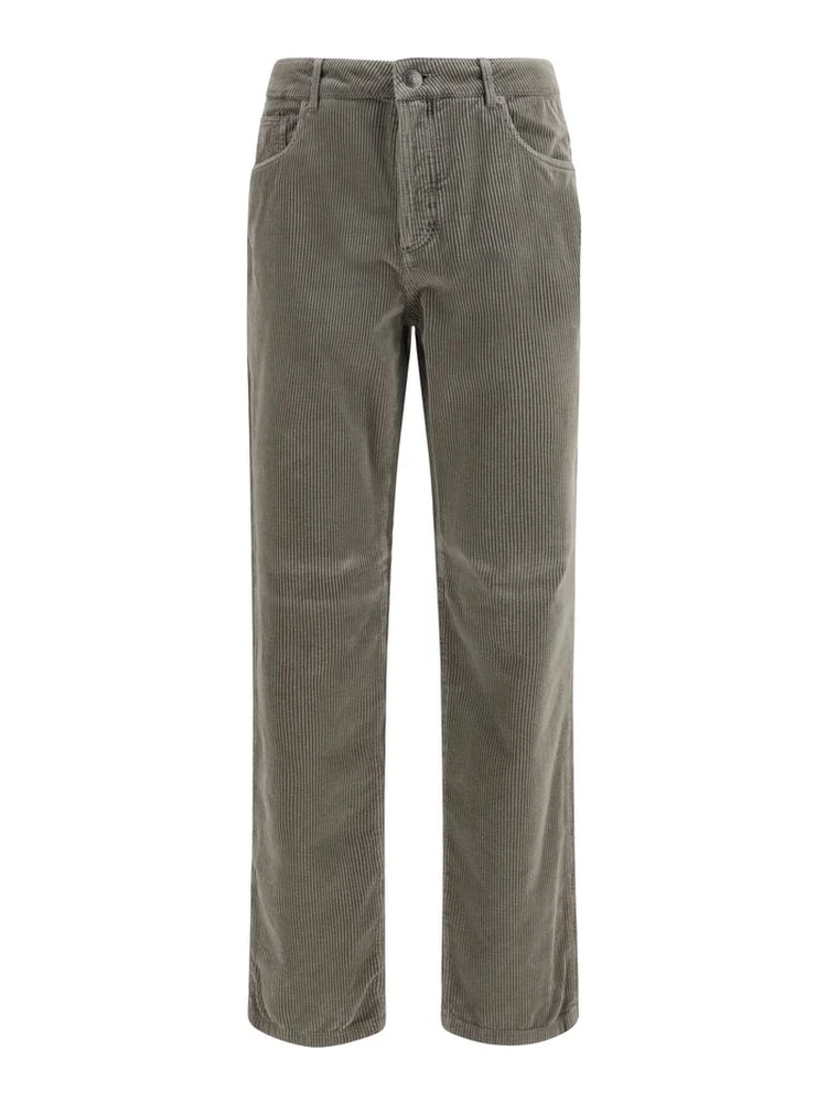 Bicolor Cotton Casual Pants