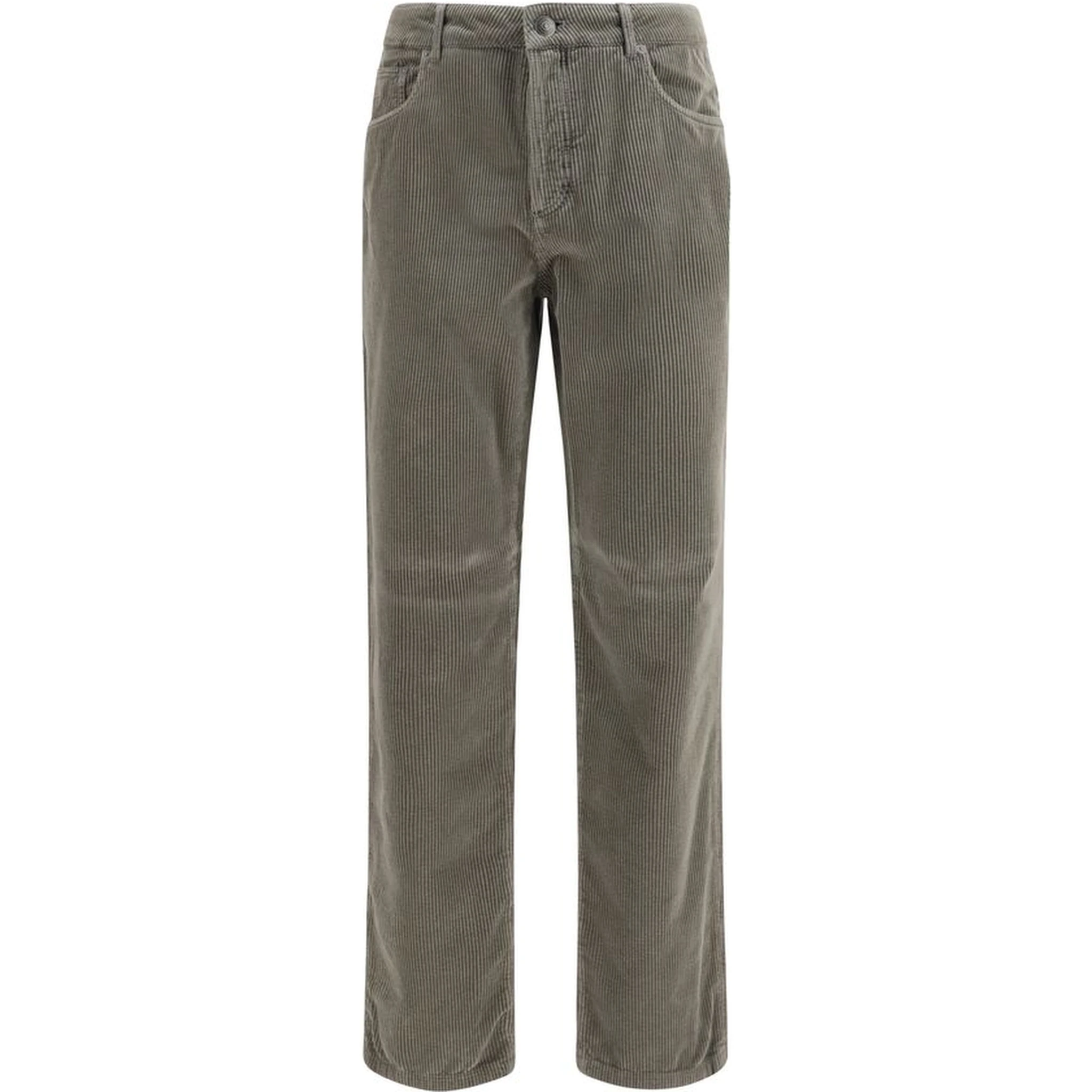 Bicolor Cotton Casual Pants