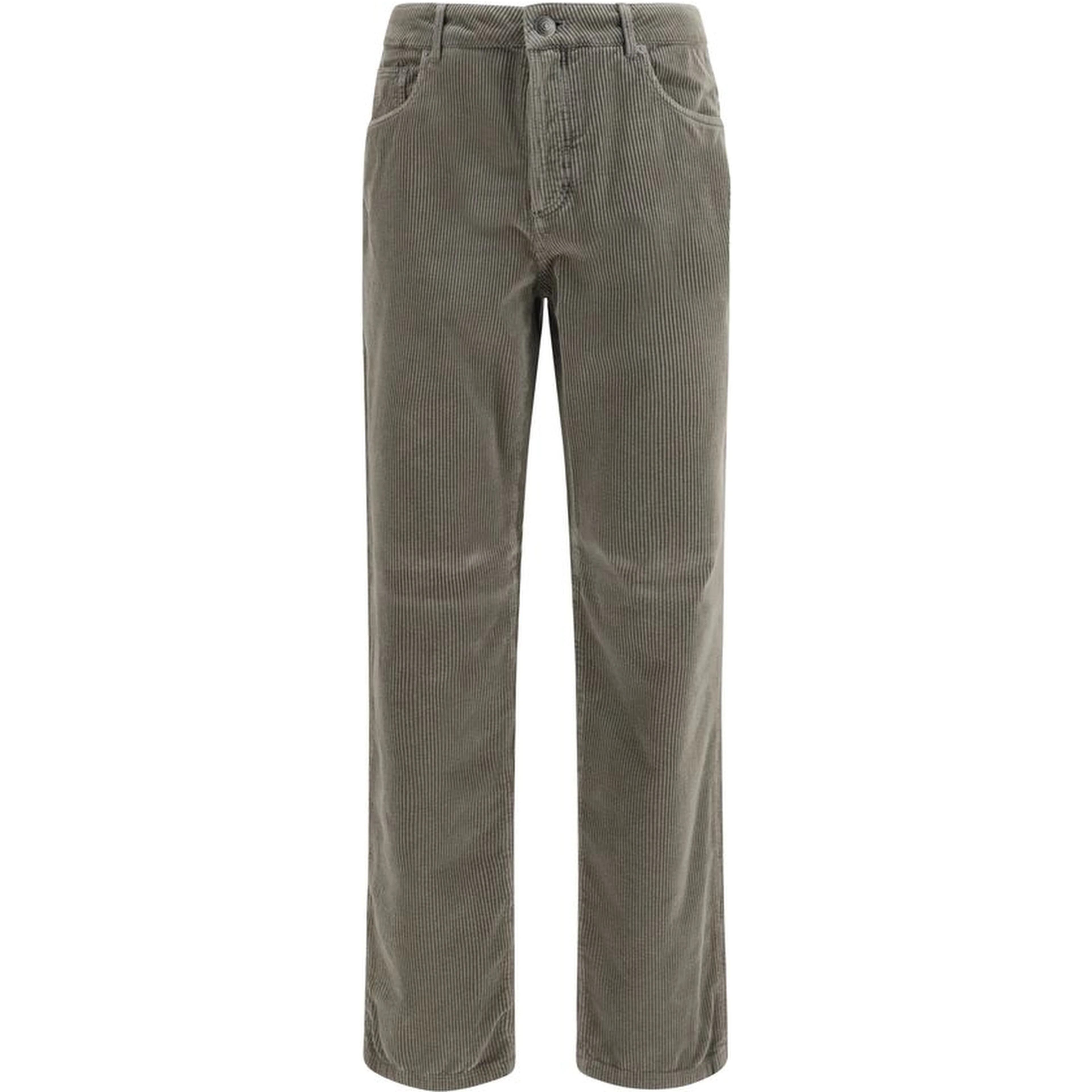 Bicolor Cotton Casual Pants