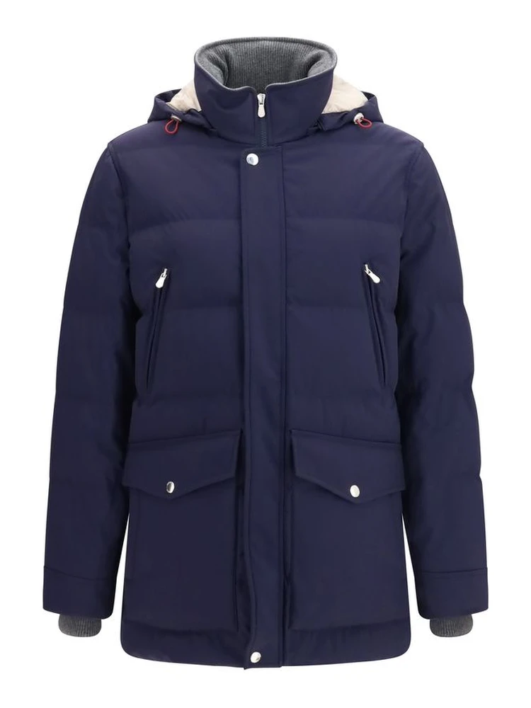 Blue Goose Down Full-Length Jacket