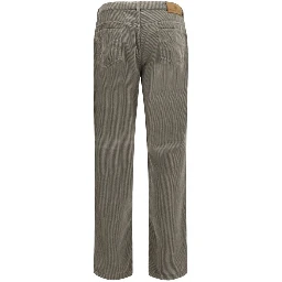 Bicolor Cotton Casual Pants