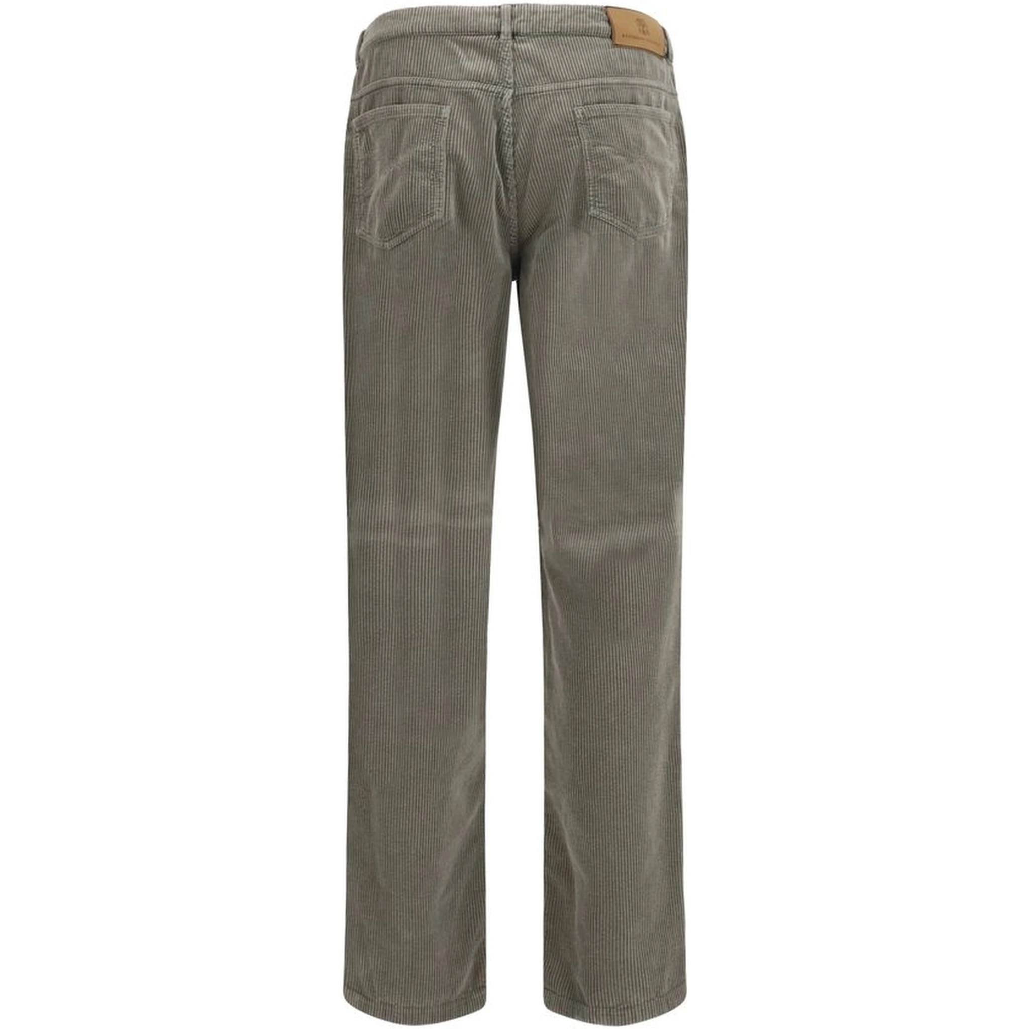 Bicolor Cotton Casual Pants