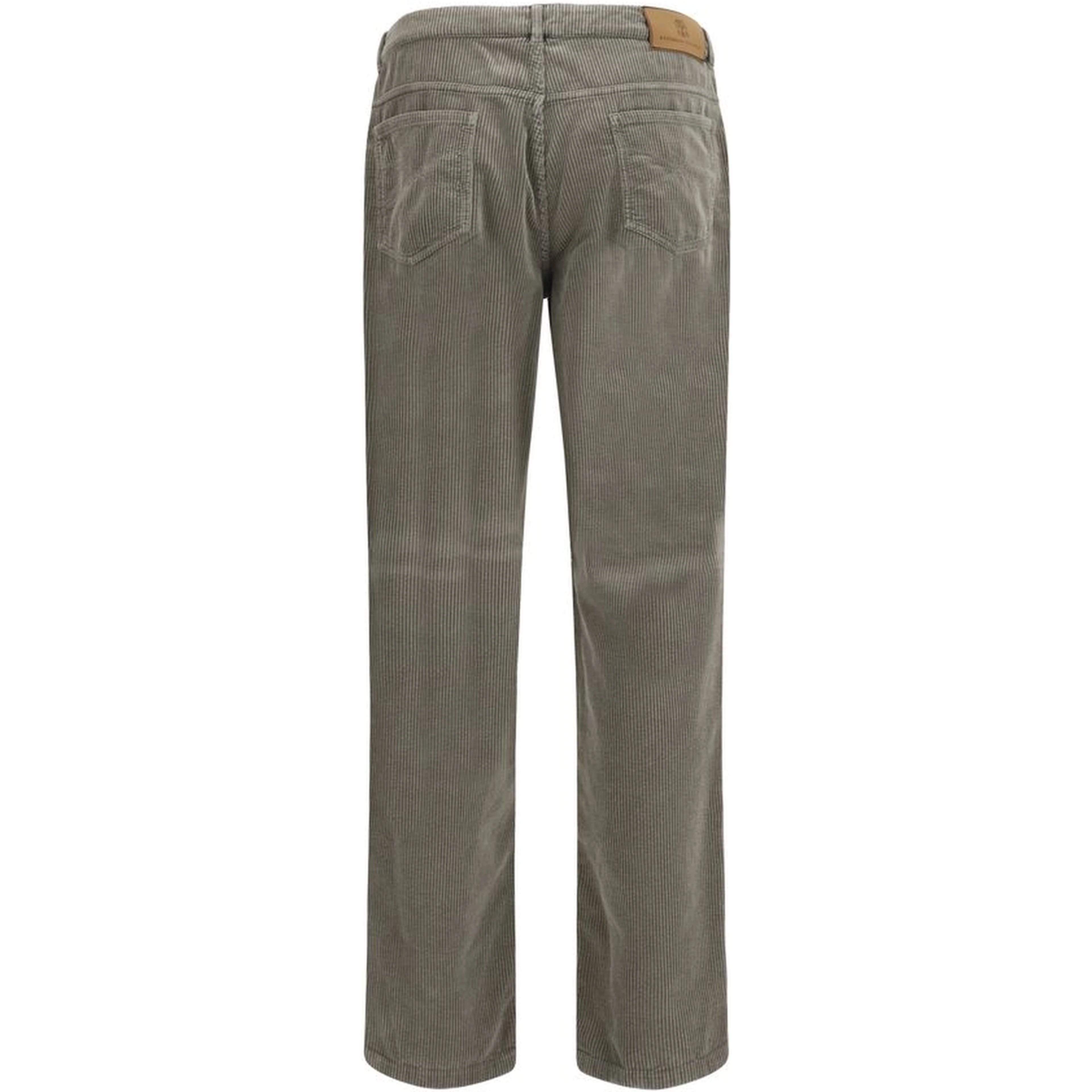 Bicolor Cotton Casual Pants