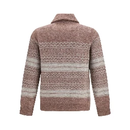 Bordeaux Alpaca Vicugna Pacos Cardigan