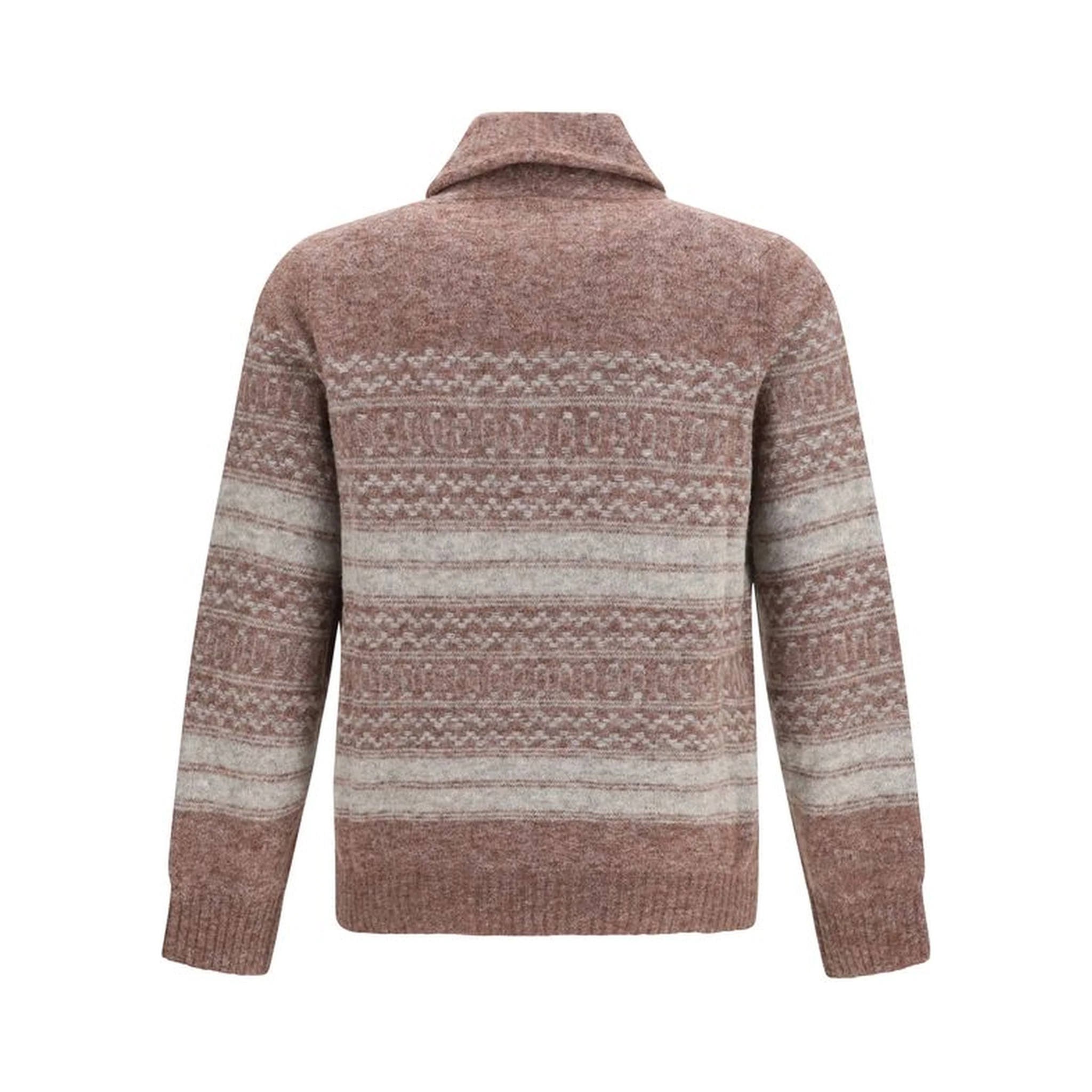 Bordeaux Alpaca Vicugna Pacos Cardigan