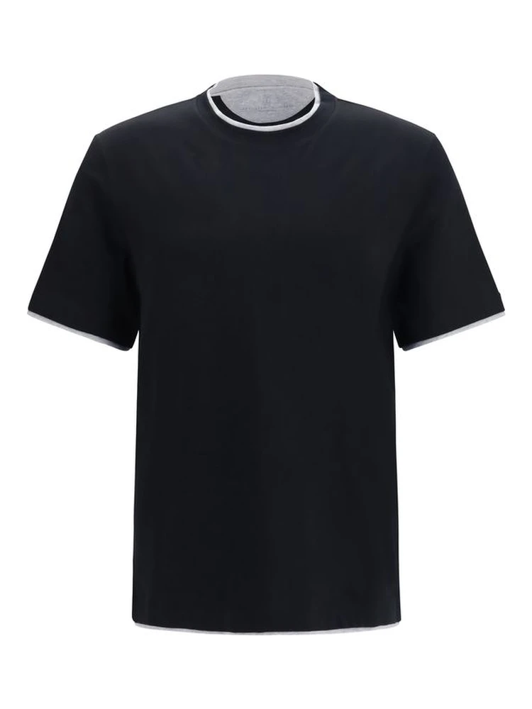Black Cotton T-Shirt