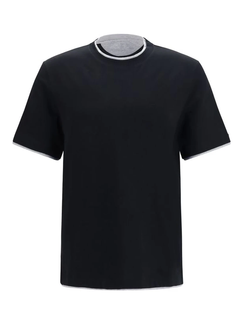 Black Cotton T-Shirt
